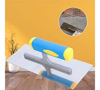 BONKZEBU Frattone per Intonaco Professionale Ergonomico Copertura Completa della Malta, Adatto per Intonacare e Verniciare, Manico in Plastica, Base Antiaderente, per Multifinitura e Intonaci (240mm)