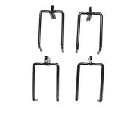 BONKZEBU Gancio per Binario E in Acciaio Resistente da 4 Pezzi per L'organizzazione di Camion, Adatto per Binari per Binario E, Installazione Semplice, Lunghezza 8,5", Gancio 5, X 2,", Scena