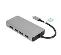 BONKZEBU Hub Multifunzione di Tipo C con 4K +VG USB 3.0 X 3 per Convertitore in Lega di Alluminio
