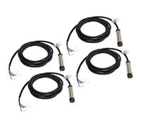 BONKZEBU Interruttore di prossimità Induttivo Ad Alta Precisione 4 Set per Rilevamento della Distanza Contatto NC NPN a 3 Fili, Adatto a Vari Scenari di Utilizzo