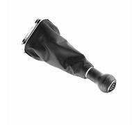 BONKZEBU Kit Cuffia Pomello Elegante Nero a 6 velocità per MK4 1998-2007, Ricambio in Plastica e Pelle Sintetica di Alta qualità per Interni Auto