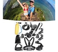 BONKZEBU Kit di Accessori per Action Camera da 12 Pezzi Kit di Accessori per Fascia Regolabile per il Torace per 11 10 9 8 7 6 5, Assemblaggio Professionale per Pattinaggio di Paracadutismo
