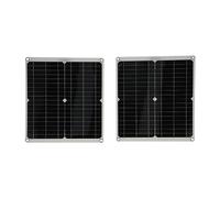 BONKZEBU Kit di Ricarica Efficiente del Pannello Solare da 2 Pezzi 20 V 25 W per il Telefono Cellulare MP3 Caricatore Doppio Pannello Solare USB per la Piantagione di