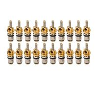 BONKZEBU Kit di Valvole per Pneumatici Ad Alta Pressione, Stelo Durevole, Universale, di Ricambio per e, Aria Condizionata, 20 Pezzi, Lega di Alluminio, Rame, 21,79 Mm