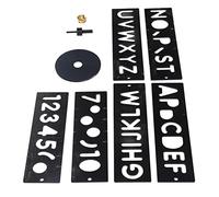 BONKZEBU Kit per la Creazione di Insegne, Modello per Incisione Leggero, | Stencil per lettere e numeri, modello di carattere orizzontale, per l\'intaglio e l\'incisione di cartelloni pubblicitari