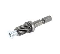 BONKZEBU L'Adattatore per Mandrino per Trapano Accelera in Modo Efficiente il della Punta per Mandrini Filettati da 3/8"-24UNF Adattatore con Codolo Esagonale in Acciaio per Trapani da 6 Mm, 10