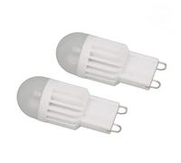 BONKZEBU Lampadine LED G9, 2W Dimmerabili 180LM, Base a Doppio Perno con | Lampadine con base G9 con corpo in alluminio, 2835 perline LED, per lampada da tavolo, lampada da parete, lampadario,