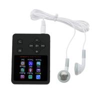 BONKZEBU Lettore HiFi in Materiale Sottile Opaco Lettore Musicale MP3 MP4 con Slot per Schede TF per Appassionati di Musica, Pulsante a Croce USB 2.0 (Nera)