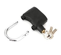 BONKZEBU Lucchetto Antifurto, Blocco Allarme Impermeabile con Sirena 110 DB | Blocco allarme di sicurezza per, moto, porta, finestra, corpo in lega di alluminio, 6 batterie, 2 chiavi
