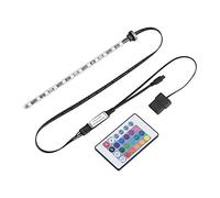 BONKZEBU Luce Cilindrica per Serbatoio di Raffreddamento Ad Acqua, Tubo | Telecomando RGB, Immersione Profonda nel Serbatoio, Copertura in Vetro Acrilico, Connettore Universale 4P