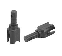 BONKZEBU Materiale in Acciaio per Tazza Differenziale per Auto RC, (Nera) | Coppa di trasmissione RC con struttura in acciaio, vestibilità precisa, per auto RC 1/7 1/8, parti di ricambio durevoli,