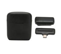 BONKZEBU Microfono Lavalier Wireless 2.4G Doppio Microfono con Riduzione del Rumore Clamp/Holder da Bavero Sul per la Registrazione Video in Streaming Live Tiktok