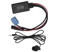 BONKZEBU Microfono per Auto Bluetooth 5.0 Mini ISO 8 Pin per MP3, Trasmissione Musicale, Suono Chiaro, Microfono per Autoradio, Materiale ABS