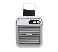 BONKZEBU Mini Condizionatore Portatile con Condizionatore D'aria Mobile a 3 Marce per Forte con Specchio per il Trucco per Uso in Ufficio Domestico (Bianco)