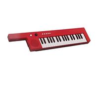 BONKZEBU Mini Keytar per Chitarra Portatile a 37 Tasti, Organo Elettronico con Batteria Al Litio, per Principianti, Pratica Didattica, Strumento Musicale, Regalo per Bambini (BF-3755 rosso)