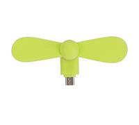 BONKZEBU Mini Ventilatore Portatile Micro USB Piccolo per Smartphone OTG, Forte, Verde (#2)