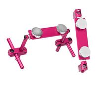 BONKZEBU Monti del Corpo Magnetico RC 1/10, Kit di Montaggio con Guscio di Corpo in Stealthinvisibile Magnetico in Alluminio per HSP 1/10 RC Racing Car, 1/10 Scala RC Accessori Drift (Rosa)