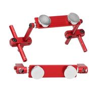 BONKZEBU Monti del Corpo Magnetico RC 1/10, Kit di Montaggio con Guscio di Corpo in Stealthinvisibile Magnetico in Alluminio per HSP 1/10 RC Racing Car, 1/10 Scala RC Accessori Drift (Rosso)