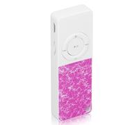 BONKZEBU MP3 Player Slim Classic, Multifunction Hifi LOSSLESS SUONO Music Player Supporta Fino a 64 GB, Lettore MP3 Portatile per il Lettore Mini Music Outdoor, Mini Music con 64 GB (Rosso viola)