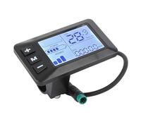 BONKZEBU Pannello di Controllo Display LCD per Bici Elettrica con Display LCD Trasparente per L'osservazione dei Dati in Tempo Reale, Facile da Installare per la Maggior Parte delle Biciclette e