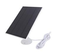 BONKZEBU Pannello Solare da 8W per Telecamera per L'alimentatore per Uccelli, Tipo CIPO IP66 Pannello Solare per Campanelli a Monte a 360 Gradi per Telecamere a Batteria Ricaricabili, (Bianco)