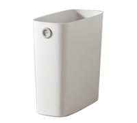 BONKZEBU Piccola Cestino PP PP TPR Plastica in Plastica Cestino a Punta Sottile Bidone della Spazza (Bianco)