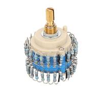 BONKZEBU Potenziometro del Volume Ad Alta Precisione 20K Gear 24, Potenziometro a Due Sigillato Placcato Argento per Amplificatore, Facile da Installare per gli Appassionati di Musica (#3)