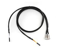 BONKZEBU Pulsante di Accensione LED in Metallo per Host Computer Desktop, Opzione Luce Blu/rossa, Saldatura Manuale, Durata della Lampada di 40000 Ore, per Costruttori di PC Fai da Te (luce LED rossa)