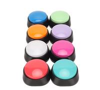 BONKZEBU Pulsante di Addestramento per Animali Domestici, Cicalino di Comunicazione per Cani Trasparente da 30 Secondi, Pulsante di Registrazione Vocale in Materiale ABS per Giochi di società