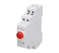 BONKZEBU Pulsante su Guida DIN AC230V 2NO 2NC Interruttore a Pulsante per Contattore di Avviamento Magnetico Controllo Elettrica JP9, Interruttore di Controllo Elettrica, Pulsante per (Rossa)
