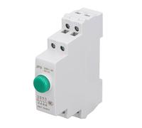 BONKZEBU Pulsante su Guida DIN AC230V 2NO 2NC Interruttore a Pulsante per Contattore di Avviamento Magnetico Controllo Elettrica JP9, Interruttore di Controllo Elettrica, Pulsante per (Verde)