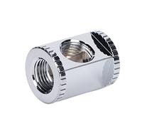 BONKZEBU Raccordo Splitter a T in Ottone Installazione Semplice per il Raffreddamento Ad Acqua, Adatto per gli Appassionati di Computer (Argento)