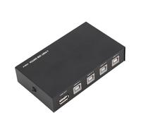 BONKZEBU Scatola di Commutazione Manuale per Condivisione USB, Hub Commutatore di Condivisione da USB 2.0 a USB B a 4 Porte per Tastiera Fotocamera Scanner Stampante, Hub Commutatore