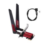 BONKZEBU Scheda Wifi PCIE Pro 7260AC, Scheda di Rete Wireless PCIE Dual Band BT4.0 Dual Band 2.4G 5G da 1200Mbps con Guadagno 2 10dBi per dows 7 8 10 11, Scheda PCIE Wifi