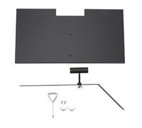 BONKZEBU Servitore Marcatore Tomba Porta del Marcatore Iron, Anti Fade Easy Assemblaggio Matte Finitura Dranaggio Flatura Memoriale Placca Placca per gli Animali