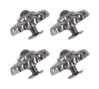 BONKZEBU Set di Bottoni a Vite con Motivo Floreale Color Canna di Fucile Bottoni in Metallo Eleganti, Versatili per la Decorazione di Borse e Valigie, 10 Pezzi per Progetti Fai da Te