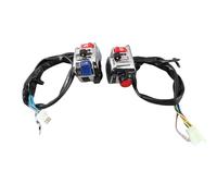 BONKZEBU Set di Comandi Interruttore Manubrio Moto in Plastica Alluminio Premium da 7/8 Pollici per Indicatori di Direzione, Abbaglianti/anabbaglianti Clacson, Accensione/spegnimento Fari, Arresto