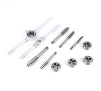 BONKZEBU Set di Matrici per Maschiatori M6-M12 di Alta qualità da 12 Pezzi per Veicoli e Macchinari, Kit di Strumenti per Giramaschi Regolabile per Officina Meccanica