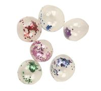 BONKZEBU Set di Palloncini Trasparenti con Paillettes da 60 Pezzi per Feste di Compleanno e Decorazioni Eleganti, Bellissimi Palloncini in Lattice per le Vacanze, Resistenti Agli Strappi e Facili da
