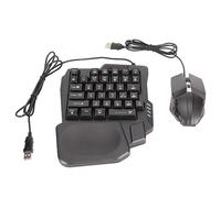 BONKZEBU Set Portatile Compatto Convertitore Tastiera Mouse da Gioco a Mezza Mano per IOS 10.0-13.3, Combinazione Tastiera e Mouse da Gioco RGB