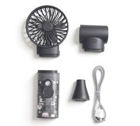 BONKZEBU Spolverino Ad Aria Compressa, Ventilatore Elettrico Senza Fili 2 in 1 150.000 Giri/min 30 Velocità del con Ugello Professionale, per la Pulizia della Tastiera del PC,