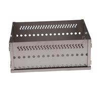 BONKZEBU Supporto per Pietra per Sauna Cestino Portatile Durevole in Acciaio Inossidabile per Stufa a Legna, capacità di Carico di 50 kg, Campeggio, Escursionismo, Pesca, Cucina All'aperto (SL300)