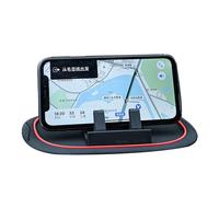 BONKZEBU Supporto per Telefono Nella Console Centrale Cuscinetto in Silicone Antiscivolo Multifunzionale per la Navigazione in Auto e il Supporto Alle Chiamate (Nera)