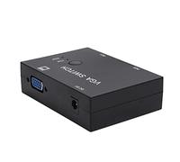 BONKZEBU Switcher VGA Convertitore Host Multicomputer Schermo di Visualizzazione Plug And Play 2 in 1 out Applicabile per Uso in Ufficio