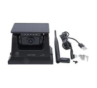 BONKZEBU Telecamera di Backup Wireless Solare, Telecamera di Backup Wireless RV di Ricarica USB, Telecamera di Backup Wireless Magnetico per Visione Notturna, per un Camion per le Ganci