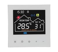 BONKZEBU Termostato Programmabile Touchscreen Intelligente Ad Alta Efficienza Energetica per Display LCD a Colori a Colori per Hotel Domestici e Uffici 3,39x3,39 Pollici (WiFi, (controllo vocale per