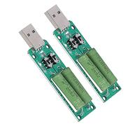 BONKZEBU Tester di Carico USB, Modulo Resistore Regolabile con Scarica 1A | Modulo per test di carico elettronico con spie luminose, per Power Bank, caricabatterie, alimentazione USB CC 5 V, design