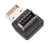 BONKZEBU USB3.1 TYPEE Adattatore a Gomito dello Sterzo Stabile da 90 Gradi per la Scheda Madre del Computer Connessioni a Piena velocità per L'utilizzo dello Splitter USB ABS (PH74B)