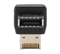 BONKZEBU USB3.1 TYPEE Adattatore a Gomito dello Sterzo Stabile da 90 Gradi per la Scheda Madre del Computer Connessioni a Piena velocità per L'utilizzo dello Splitter USB ABS (PH74A)