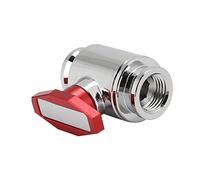 BONKZEBU Valvola di Scarico Durevole Nichelata per di Raffreddamento Ad Acqua per Computer G1/4 Filettatura Femmina FM YGNSS per Costruttori di PC Blu (#2)